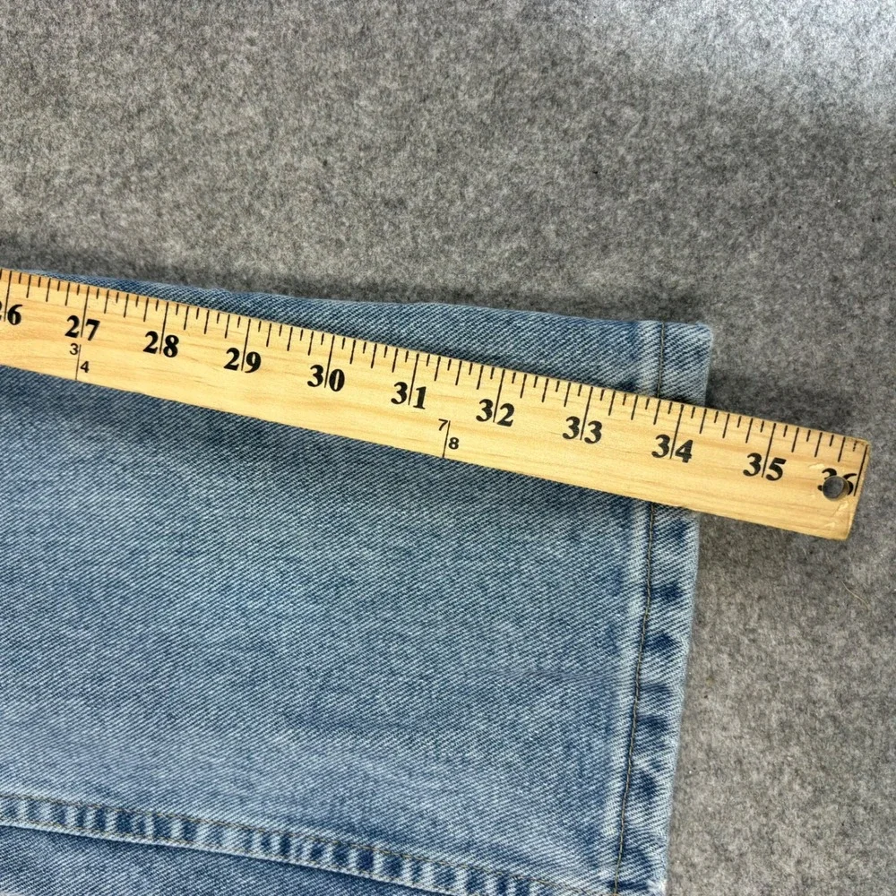 Wrangler Rugged Wear Mens Light Wash Straight Leg Denim Jeans 36x31